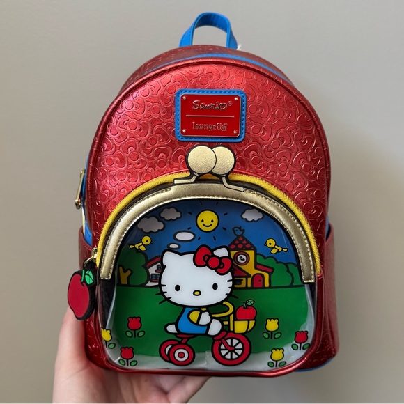Loungefly Sanrio Hello Kitty 50th anniversary classic mini backpack (NWT) - Picture 2 of 6